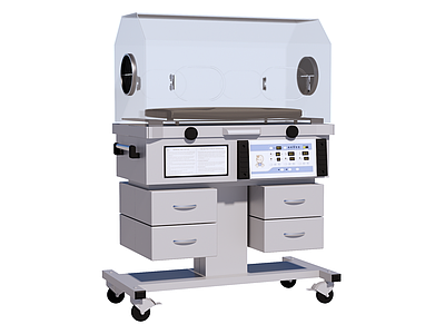 现代简约医疗器材  婴儿培育箱 医疗器械