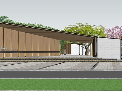 新中式售楼处建筑