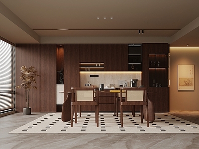 新中式家居餐厅