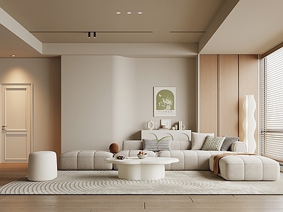 现代开放式客厅