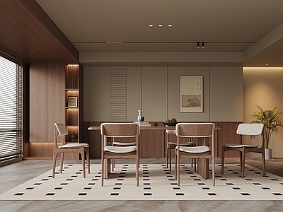 新中式家居餐厅