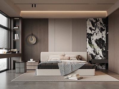 现代极简主卧