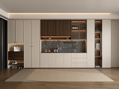 现代简约酒柜 鞋柜酒柜一体柜 餐边柜 鞋柜 装饰柜