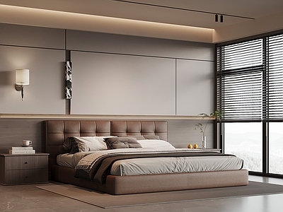 现代极简主卧