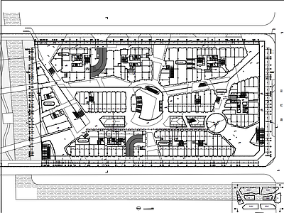 现代商业综合体 商业建筑综合体 施工图