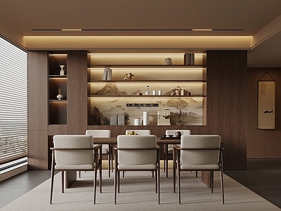 新中式家居餐厅 新中式餐厅