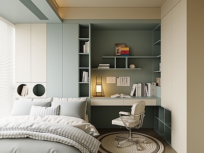 现代榻榻米卧室 儿童卧室