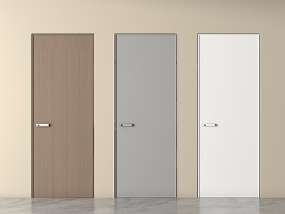 极简单开门 现代极简单开门  中古房间门  卧室门 平板门 实木门 平开门