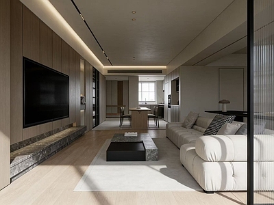 现代简约客餐厅