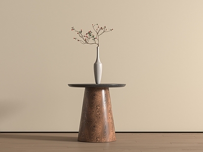 现代简约边几 中古边几  中古风边几  花瓶