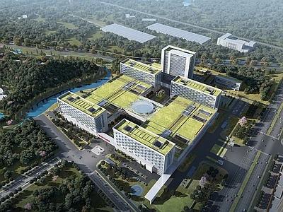 现代主义其他公共建筑 现代医院
