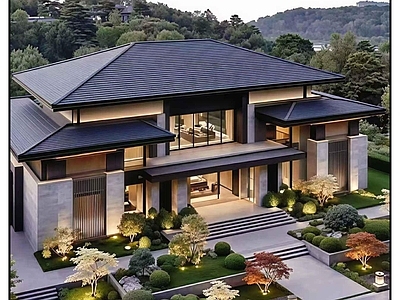 现代别墅建筑 乡村别墅方案 三层别墅 农村别墅 自建房 独栋别墅 施工图