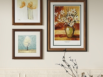 美式复古组合画 美式复古抽象挂画