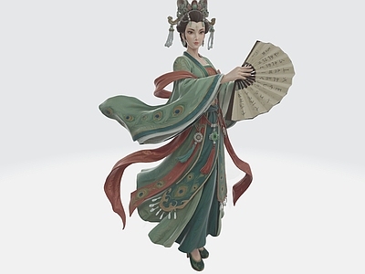 新中式虚拟人物 新中式潮流摆件 新中式手办 古装人物 潮流盲盒 动漫IP