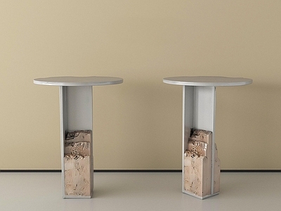 极简侘寂风边几