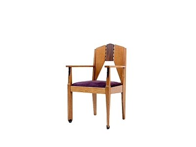 中古风餐椅 Art Deco 阿姆斯特丹椅 校园靠背椅 橡木扶手椅 中古1930s