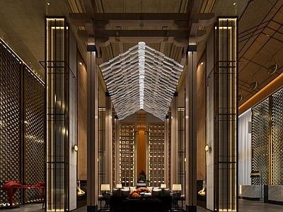 新中式酒店大堂