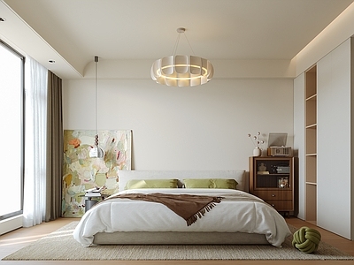 侘寂风卧室 主卧 次卧