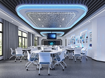 科技风教室 现代智慧教室