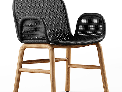 现代简约餐椅 户外休闲椅  单椅 餐椅 藤椅