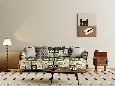 复古风沙发茶几 沙发茶几