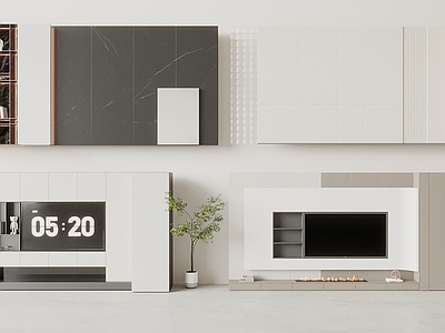 现代背景墙 沙发背景墙 电视背景墙 电视柜 岩板背景墙