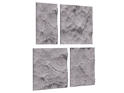 侘寂风背景墙 pu石