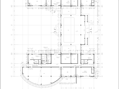 中式新中式其他公共建筑 老年养老院活动室 施工图