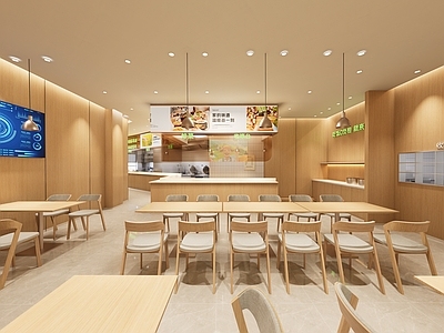 现代快餐店