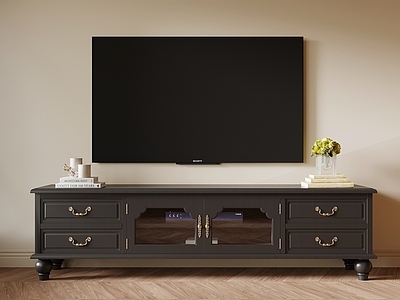 美式储物柜 法式复古电视柜