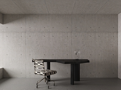 极简主义办公桌 办公桌 办公椅