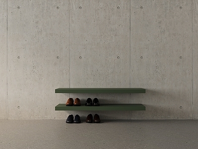 极简主义鞋柜 鞋子 皮鞋