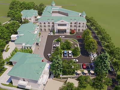 欧式酒店建筑 建筑景观酒店 中式建筑景观酒店 欧式景观酒店 欧式酒店 酒店景观