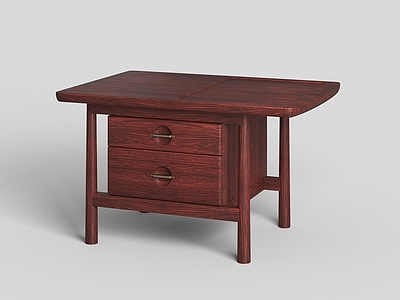 新中式茶桌椅 边桌 边几 床头柜sh 实木柜