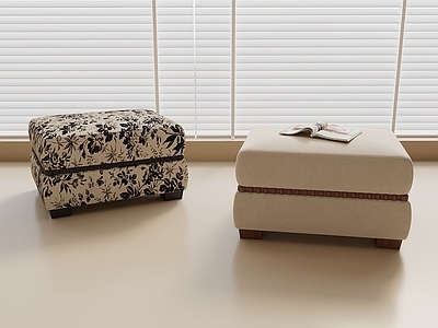 奶油风换鞋凳 法式中古凳子   沙发凳