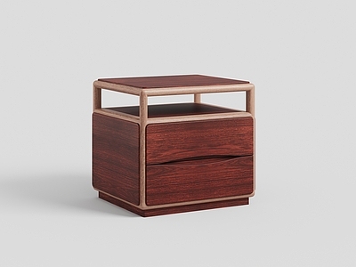 新中式床头柜 床头柜 实木床头柜 卧室c 床