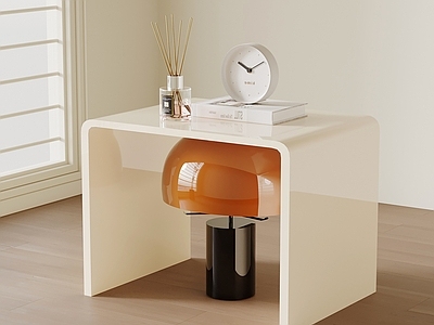 奶油风储物柜 现代简约床头柜