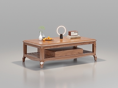 新中式茶几 新中式 实木茶几