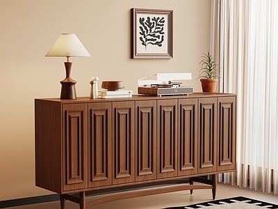 中古风储物柜 中古玄关柜