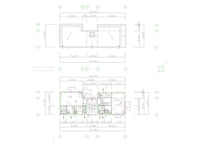 现代住宅楼建筑 住宅建筑图纸 第四代住宅 人才公寓 一层自建房 自建房 施工图