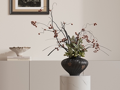 奶油风花艺 绿植摆件 花艺摆件 餐桌摆件 玄关摆件
