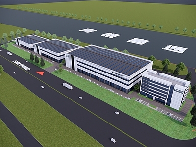 现代主义产业园办公楼