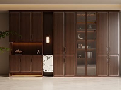 新中式书柜 新中式柜子