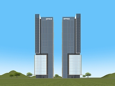 现代主义写字楼 超高层现代办公楼