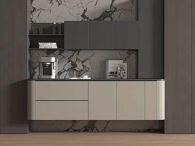 意式极简餐边柜 现代餐边柜  酒柜餐边柜  酒水柜 茶水柜