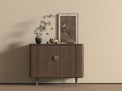 新中式玄关柜 新中式玄关柜  边柜