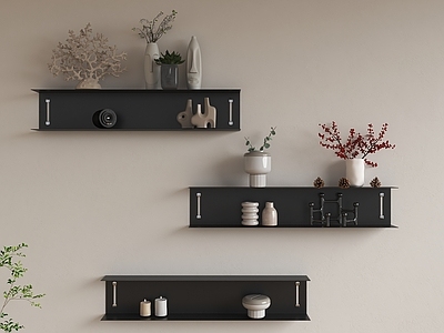 现代简约置物架 现代置物架 轻奢置物架 不锈钢书架  壁挂层板架  不锈钢层板书架