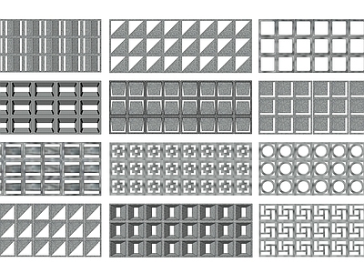 现代简约建筑材料 水泥砖隔断 预制砖隔断 空心砖 花砖