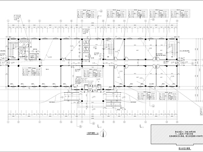 现代办公楼建筑 办公楼平面图 多层办公楼 厂区办 施工图