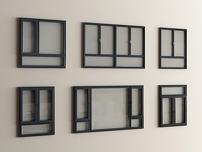 极简主义窗 现代窗 窗户 平开窗 窗